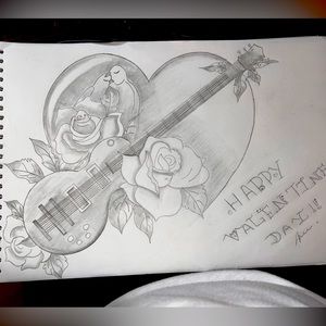 Large size couple handmade picture by me